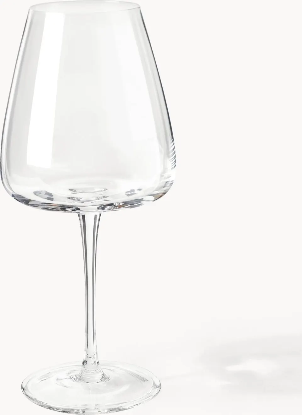 Mundgeblasene Rotweingläser 4 Stk., Transparent aus Kalkatronglas mundgeblasen