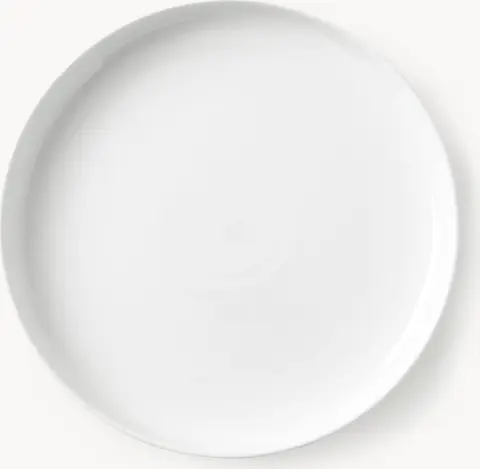 Porzellan-Frühstücksteller 4 Stück, offwhite aus Porzellan