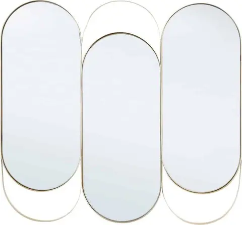 Spiegel NAMITA Gold 76X69,5 aus Metall, Glas