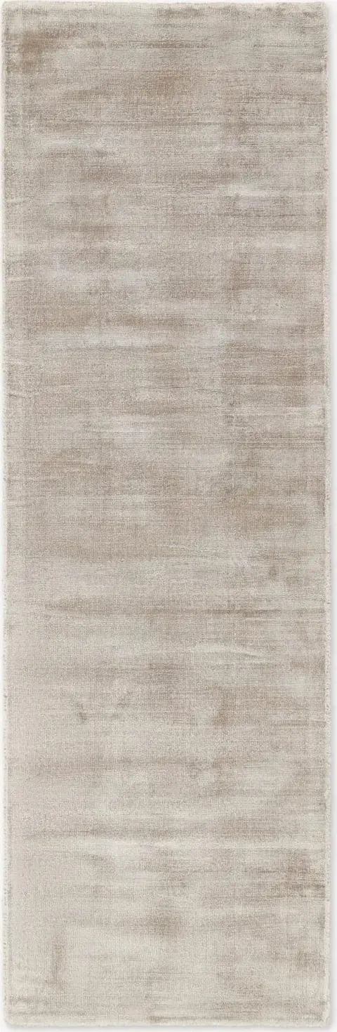 Handgewebter Viskoseläufer Greige 80×250