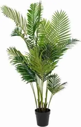 Kunststoffpalme ARECA H 175 cm, Grün aus Kunststoff, Metall
