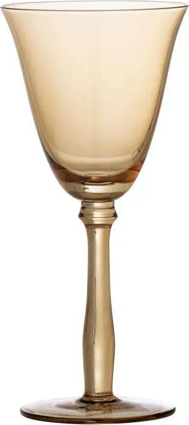 Weinglas Vaja, 22 cm, Braun aus Glas