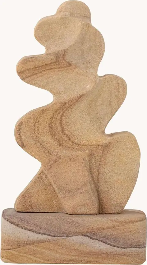 Dekoobjekt Keri, Beige aus Sandstein