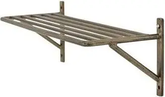 Wandregal Freddi, messing aus Metall