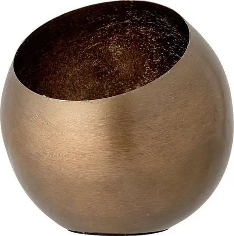 Kerzenhalter Filia, Gold aus Messing