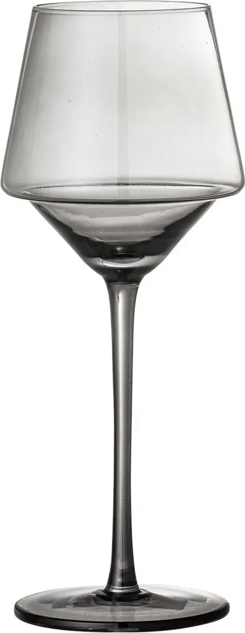 Weinglas Yvette, Grau aus Glas