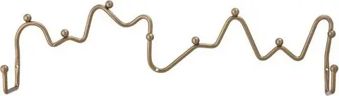 Wandgarerobe BLU, Gold aus Metall