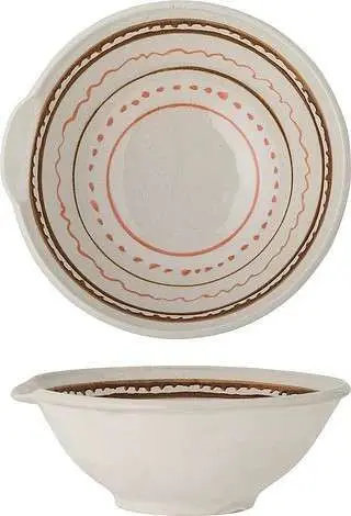 Schüssel Heikki, beige, orange, braun aus Steingut