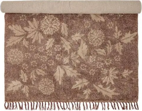 Indoor Teppich MALU 200×140, Braun aus Baumwolle