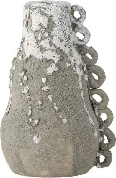 Kerzenhalter SOURI, Grau aus Steigut