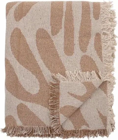 Decke Alk braun aus Recycelte