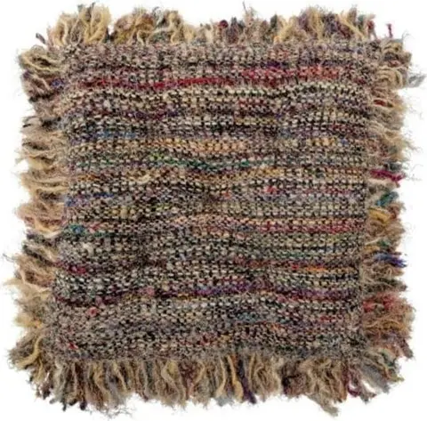 Kissen Darko, Natur, Mehrfarbig aus Viskose, Polyester