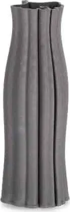 Vase HAYLEE H 32, Grau aus Keramik