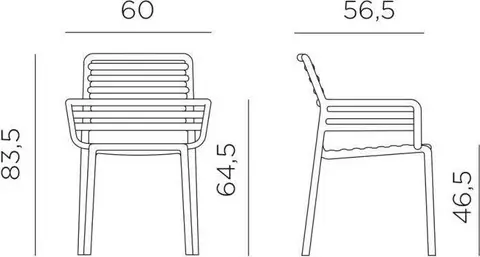 Nardi Armchair Doga anthrazit – Ansicht 2 – Ansicht 2