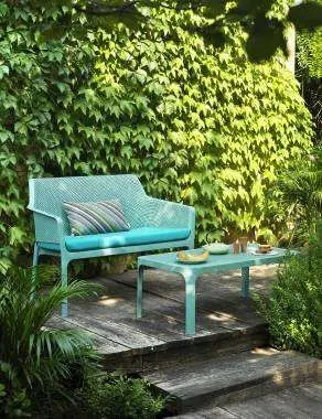 Nardi Outdoor – Sitzauflage Net Bench grey stone, grau