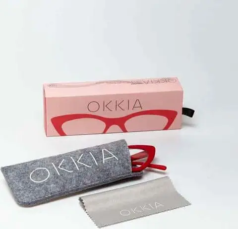 Okkia Lesebrille Adriana OK009RD-1.00, Rot – Ansicht 2 – Ansicht 2