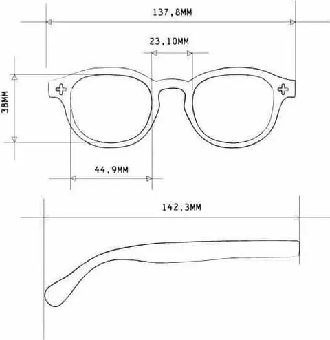 Okkia Sonnen-Lesebrille Aurelio OK08BSL 1.00, schwarz – Ansicht 2 – Ansicht 2