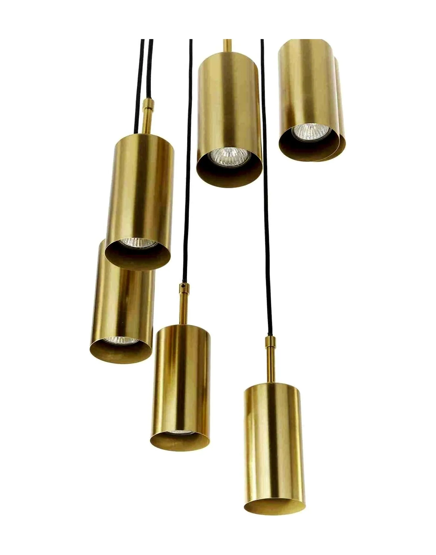 Cluster-Pendelleuchte Messing-Schwarz, Ø 38 cm – Ansicht 3