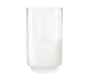Mundgeblasene Vase Milky mit Farbverlauf H 25 cm, Transparent, Weiß aus Glas – Ansicht 2 – Ansicht 2