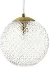 Pendelleuchte Lorna, Transparent, Gold aus Glas, Metall