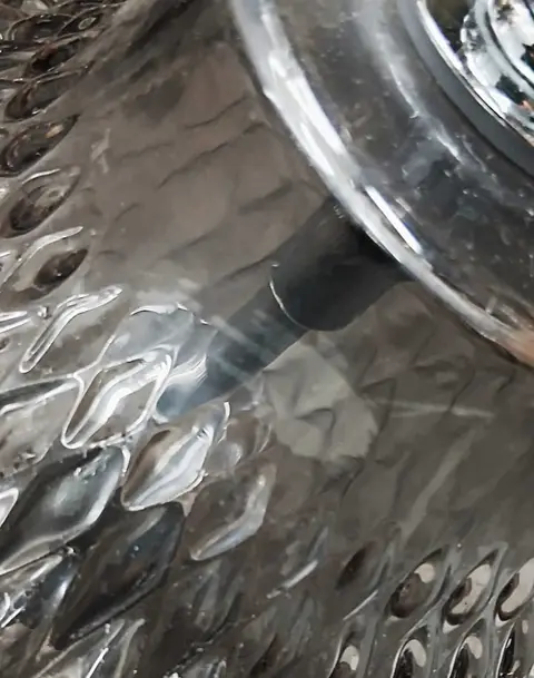 Kleine Pendelleuchte Lee aus getöntem Glas, Rauchig – Ansicht 2 – Ansicht 2