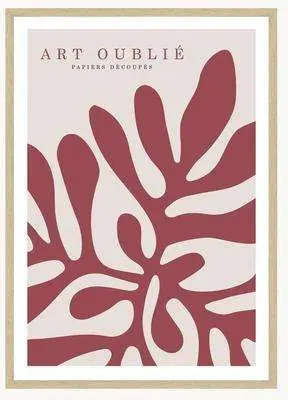 Gerahmter Digitaldruck Red Reef 50 x 70, Rostbraun, Hellbeige aus Digitaldruck auf Papier