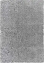 Flauschiger Hochflor-Teppich 230×160 LEIGHTON, Hellgrau