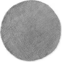 RUNDER Hochflor-Teppich D120 LEIGHTON, Hellgrau