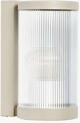 Außenwandleuchte Coupar, Beige aus Aluminium