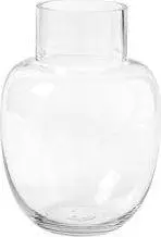 Handgefertigte Klassische Glas-Vase Lotta, transparent aus Glas