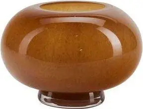 Vase Jana, bernstein aus Glas