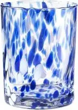 Mundgeblasene Wassergläser BLUE 6 Stück, Blau aus Glas