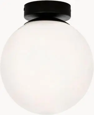 Kleine Deckenleuchte WHITE aus Opalglas, Weiß
