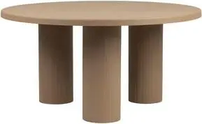 Runder Couchtisch Minimal, braun aus Metall beschichtet