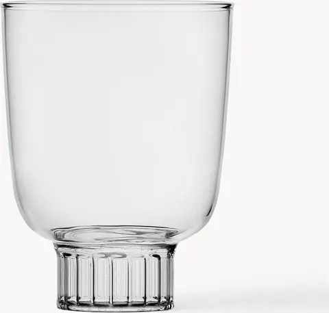 Handgefertigtes Wasserglas LIBBY Groß, Transparent aus Borosilikatglas