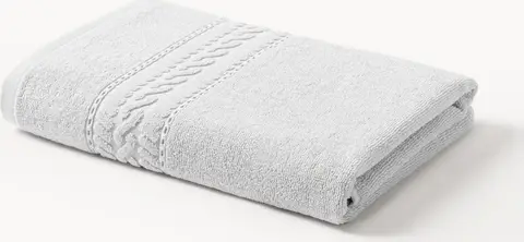 Duschtuch Cordelia, grau aus Baumwolle