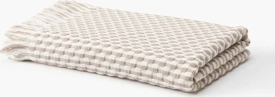 Duschtuch NOUGAT m. Fransen 70×140, Off White