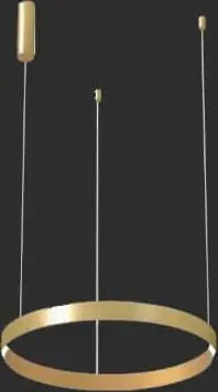 Hängeleuchte HL RINGO WW Gold D60cm – Ansicht 2 – Ansicht 2