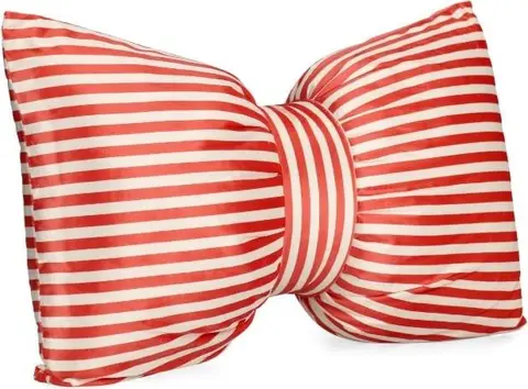 Kissen Schleife Rot 60×40 aus Samt effekt aus Polyester