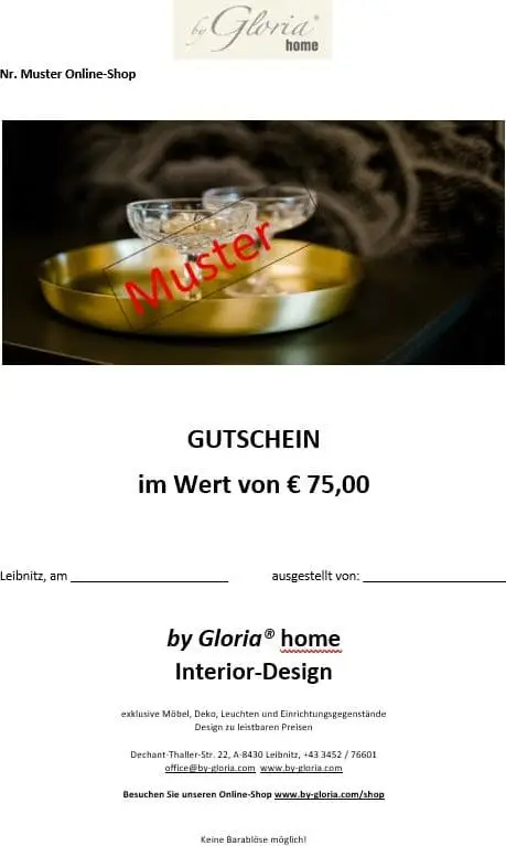 Geschenkgutschein € 75,00