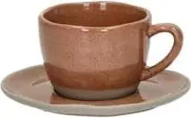 Espresso Tassen Set PRIMEVAL Terrakotta aus Porzellan