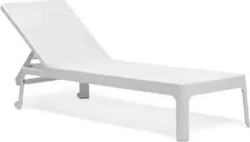 Nardi Sonnenliege Plano bianco / bianco, Weiß aus Struktur