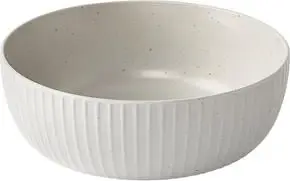Müslischalen Rhea mit Relief, gesprenkelt, 4 Stück, grau aus Steingut
