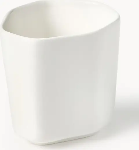 Porzellan-Espressobecher, 4 Stück, weiß