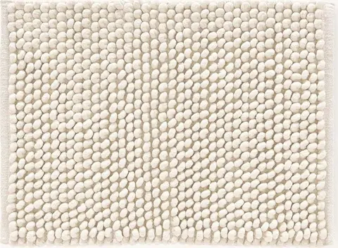 Weicher Badvorleger Schlingen-Design, Off White