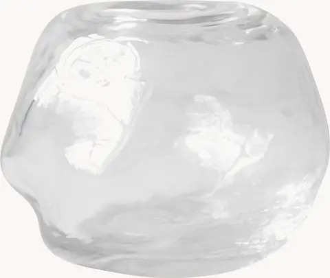 Glas-Kerzenhalter, Transparent aus Glas