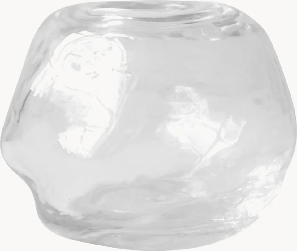 Glas-Kerzenhalter, Transparent aus Glas