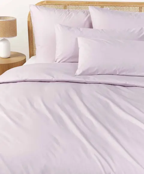 Bettwäsche-Set Lavendel, 2tlg, 135×200, 80x80cm aus Baumwolle