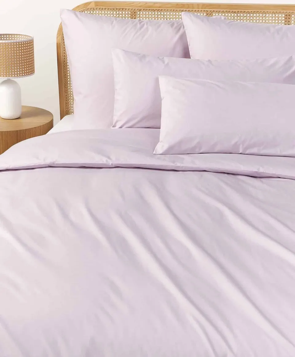 Bettwäsche-Set Lavendel, 2tlg, 135×200, 80x80cm aus Baumwolle
