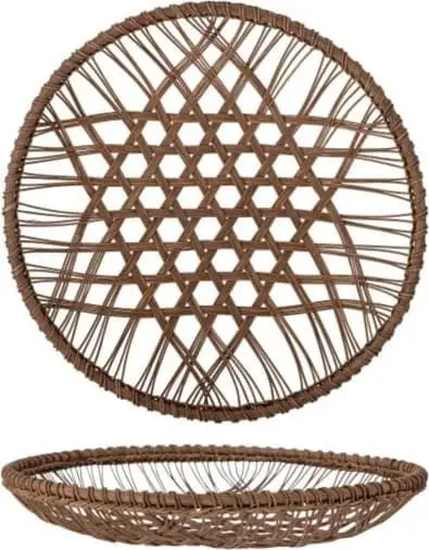 Wanddekroation aus Rattan